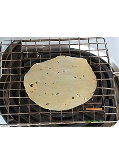SRIYUG Sriyug Papad Jali Stainless Steel Wire Roaster Rack Papad Jali With Wooden Handle Roasting Net Roast Grill Chapati Toast Roti Papad And More  - Image 3