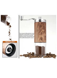 MIBRU Coffee Grinder Mini Stainless Steel Adjustable Hand Manual Wooden Handmade Bean Grinders Mill Kitchen Tool Grinders  - Image 5