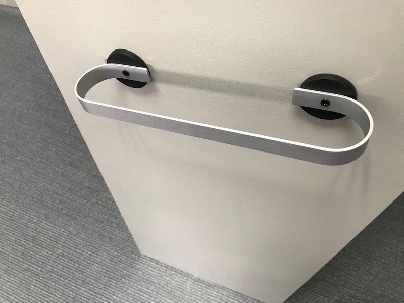 AUXPhome Magnetic Towel Bar Towel Holder Towel Rack Towel Hook Dish Towel Hanger - Strong Magnet Base Mount - for Refrigerator, Kitchen Sink, Stove, Dishwasher, Metal Kitchen cabinets -No Towel -（White） - Image 3