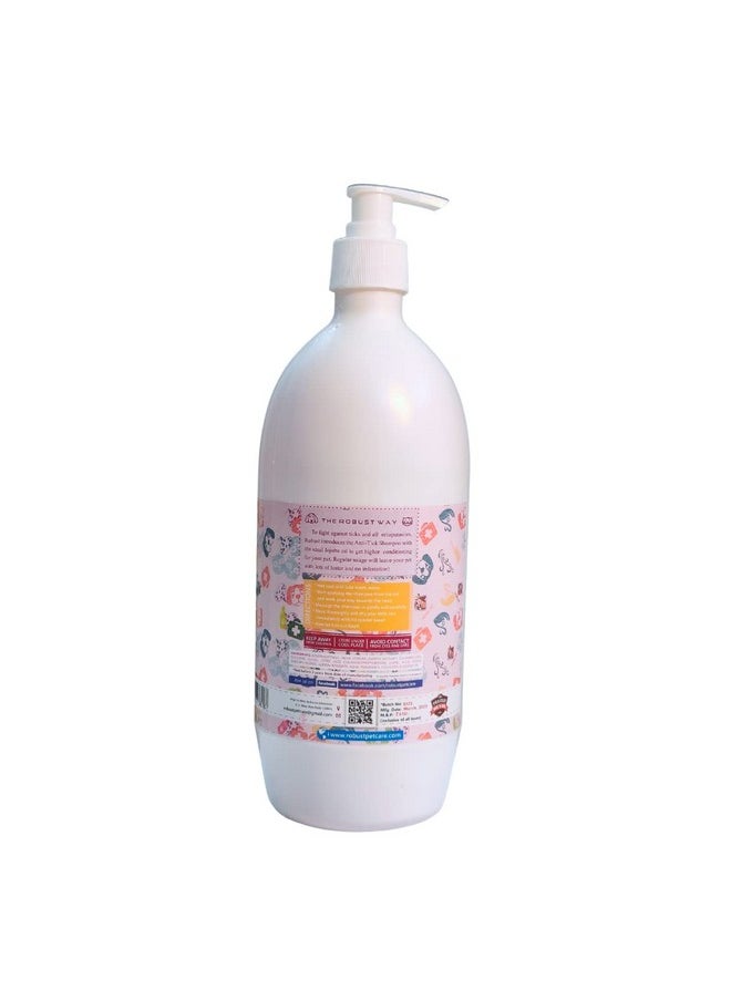 ROBUST Anti Tick Shampoo For All Pets (1L) | Effective Tick Removal And Conditioning With Jojoba Oil | Keep Your Pet Tick-Free And Coat Shiny  - Image 5