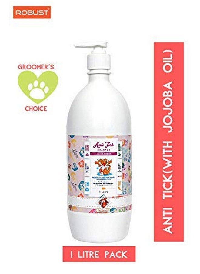 ROBUST Anti Tick Shampoo For All Pets (1L) | Effective Tick Removal And Conditioning With Jojoba Oil | Keep Your Pet Tick-Free And Coat Shiny  - Image 4