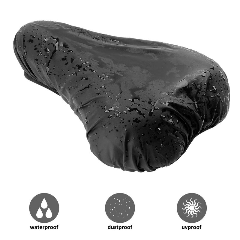 Ryaco Gel Bike Seat Cushion Cover - Breathable Comfortable Bicycle Saddle Cover Black with Water&Dust Resistant Cover Fits Spin, Stationary Exercise Bike, Outdoor or Indoor Cycling - Image 5