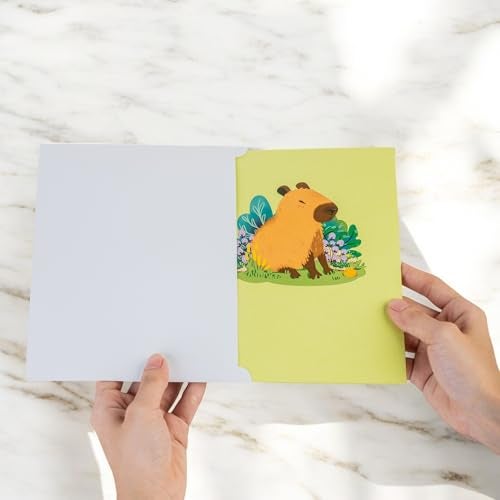 Rykamia Capybara Pop Up Card, Blank Capybara Greeting Card, Capy 3D Card, All Occasion Cute Capy Greeting Card, Animal Greeting Card, Capybara Birthday Card, Capybara Card 3D, Capybara Pop Up Card - Image 4