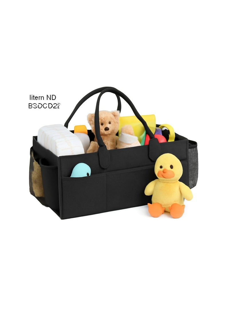 BABY SHINE Multi-Compartment Storage Organizer Bag – Large Capacity with Mesh Pockets - Image 3
