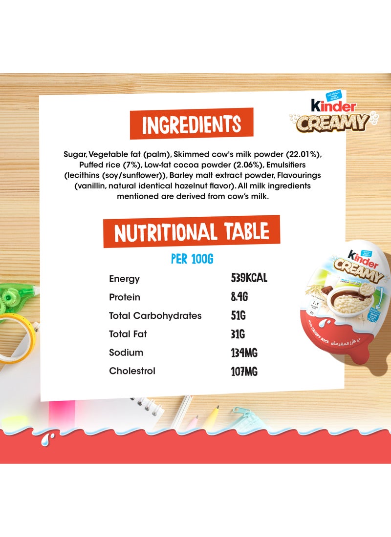 Kinder Creamy Milky And Crispy Rice Chocolate - Image 5