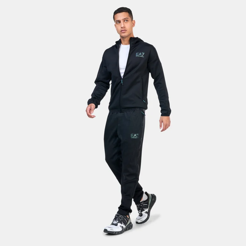 EA7 Emporio Armani Black Men's Vigor7 Full-Zip Training Hoodie for Men | Best Price UAE