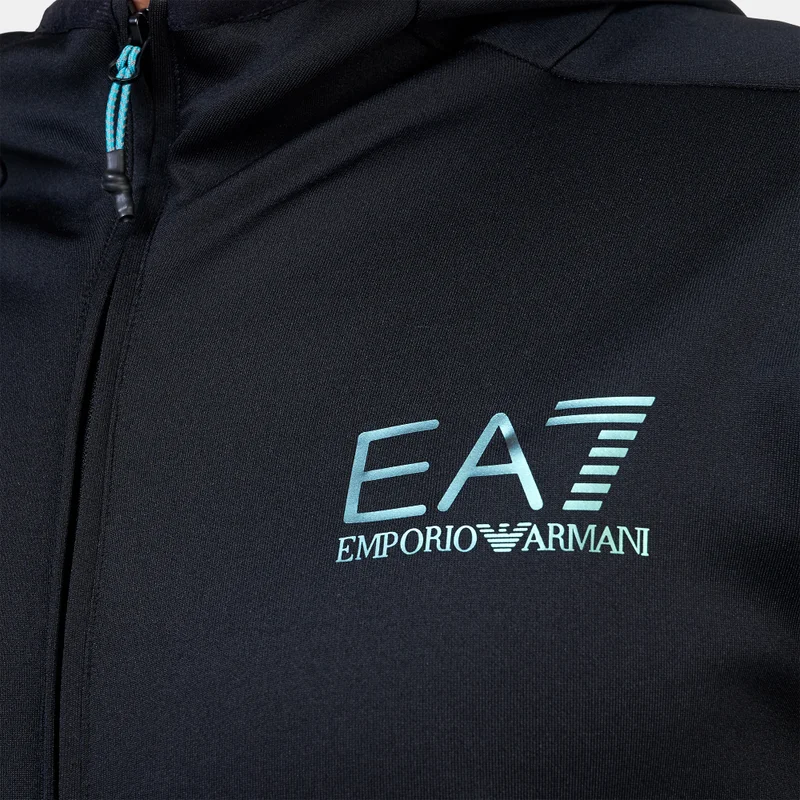 EA7 Emporio Armani Black Men's Vigor7 Full-Zip Training Hoodie for Men | Best Price UAE