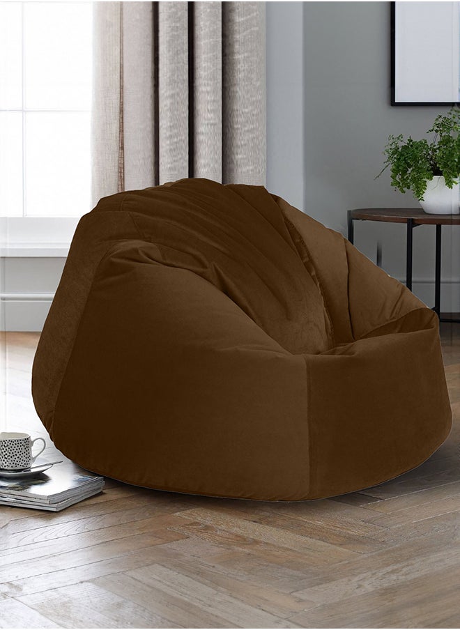 In-House Niklas | Velvet Bean Bag Chair with EPS Beads Filing  - Image 1