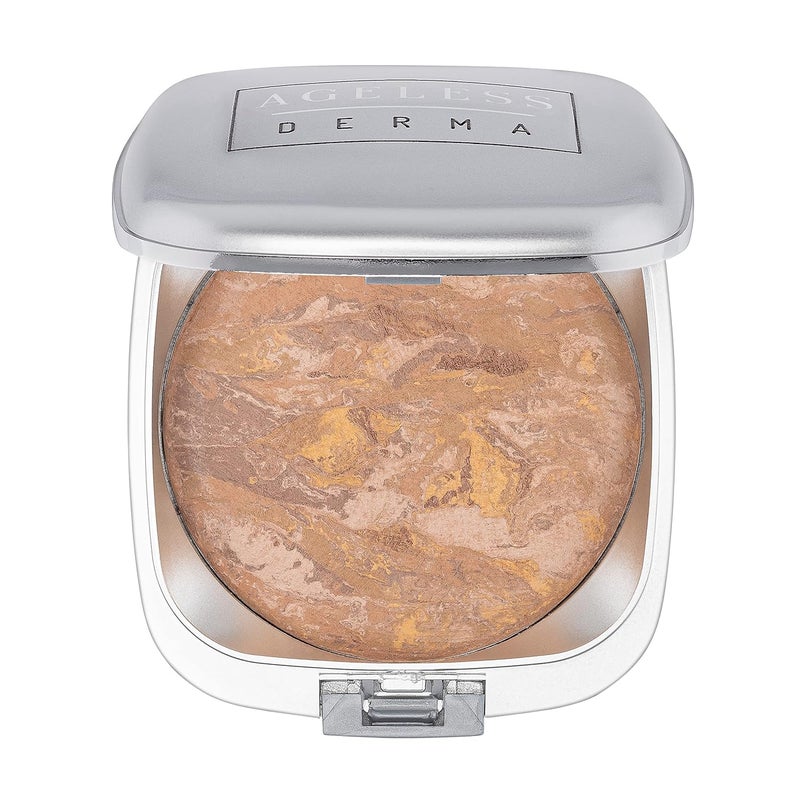 Ageless Derma Mineral Baked Foundation Makeup- A Vegan Paraben - Gluten and Cruelty Free Powder Foundation (Tranquil Beige)