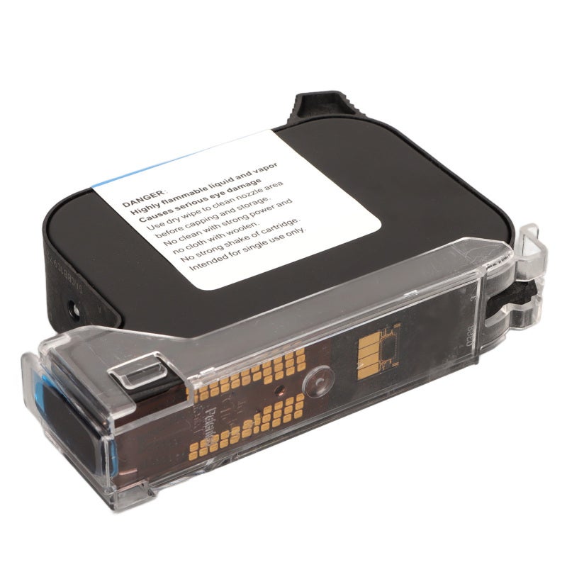 Handheld Inkjet Cartridge 42ml Black Quick Drying Solvent Ink Cartridge for Portable Mobile Printer - Easy Install Large Capacity Ink Cartridge for Wood Metal Plastic Glass Leather - Image 1