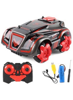 Toyland Remote Control Car, RC Stunt Cars High Speed 2.4Ghz with Light and Music Universal Wheel Resistant Materials Gift Toy Car Dynamic Engine Sound for Boy/Girl and Kids, Red  - Image 1