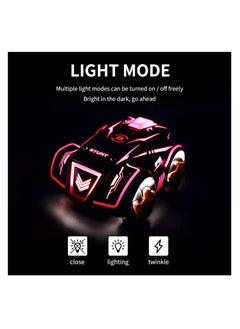 Toyland Remote Control Car, RC Stunt Cars High Speed 2.4Ghz with Light and Music Universal Wheel Resistant Materials Gift Toy Car Dynamic Engine Sound for Boy/Girl and Kids, Red  - Image 2