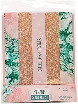 Danielle Creations Fantasy Marble 5 Pc Glitter Nail Files