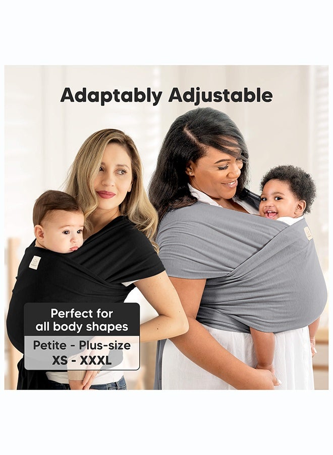 KeaBabies Original Baby Wrap Carrier, Newborn Baby Sling, Ergonomic, Pink Daisies - Image 4