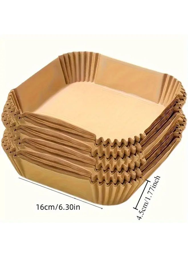 100Pcs Air Fryer Liners Baking Mats Non Stick Square 6 3inch Microwave Safe - Image 3