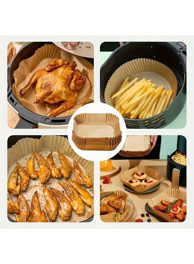 100Pcs Air Fryer Liners Baking Mats Non Stick Square 6 3inch Microwave Safe - Image 4
