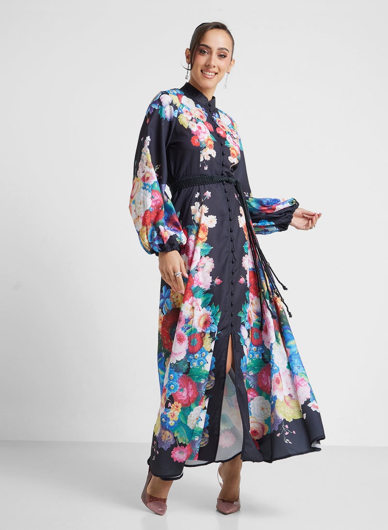 Khizana Floral Print Maxi Dress - Image 1