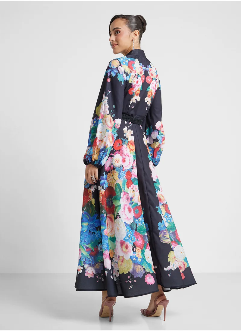 Khizana Floral Print Dress