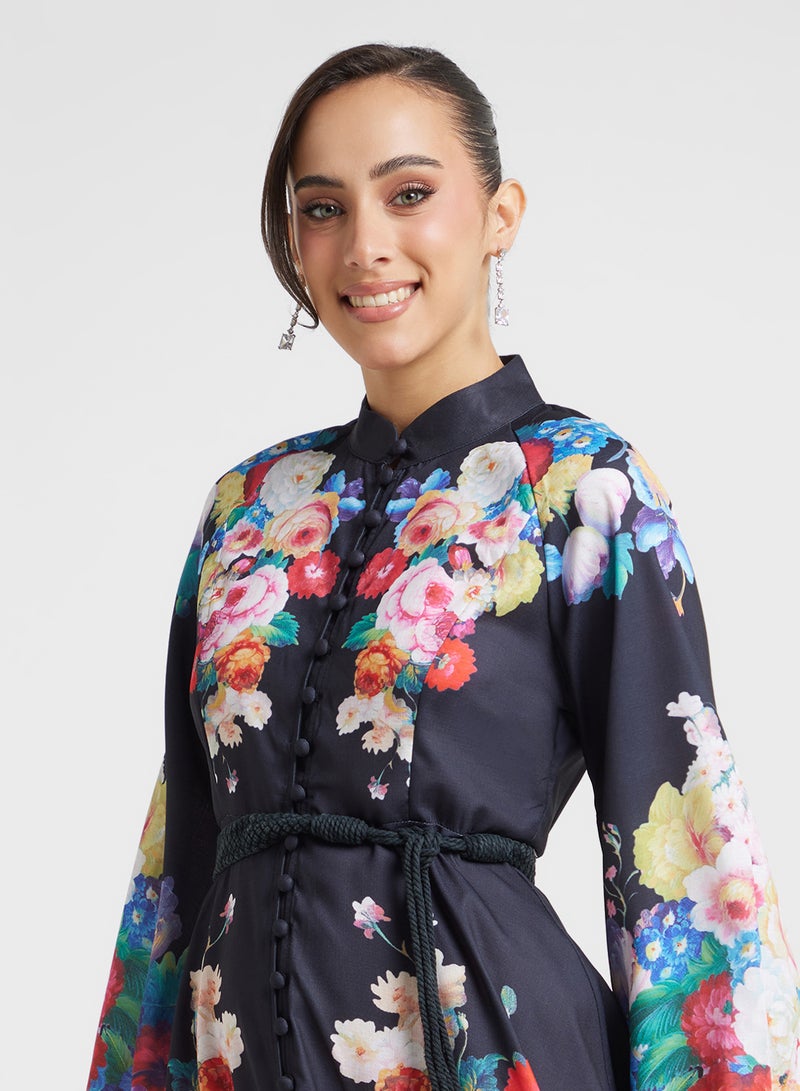 Khizana Floral Print Maxi Dress - Image 3