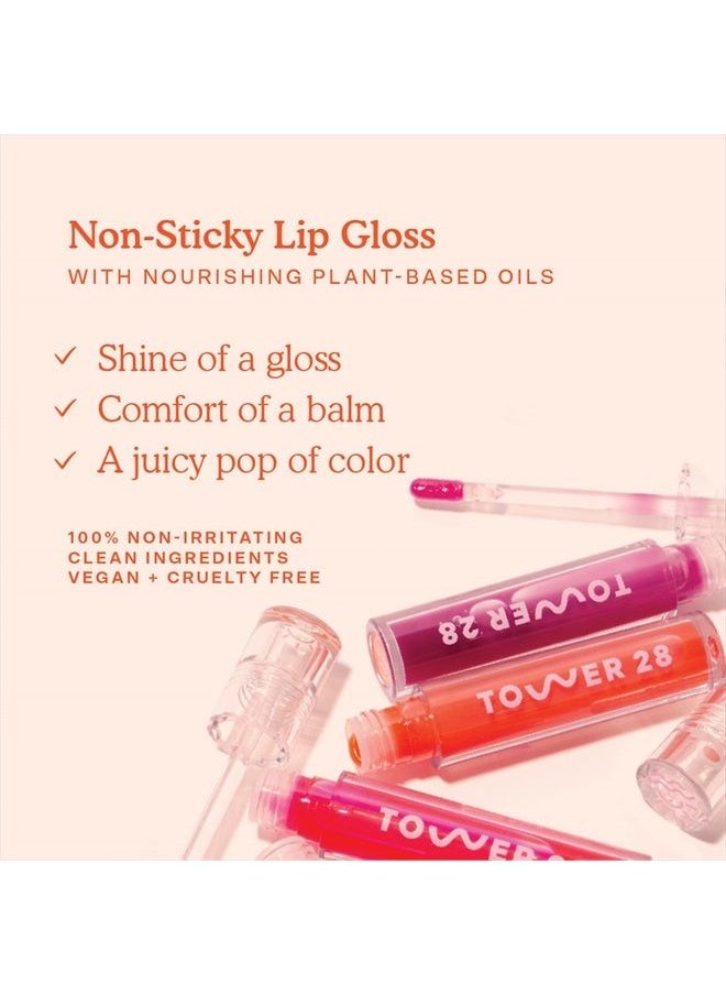 TOWER 28 ShineOn Milky Lip Jelly, COCONUT | Non-Sticky, Vegan Lip Gloss in Milky Rosy Pink | Apricot and Raspberry Seed Oil | Moisturizing, Clean, Cruelty Free  - Image 3