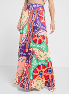 Ginger Cropped Top & Printed Skirt Set  - Image 4