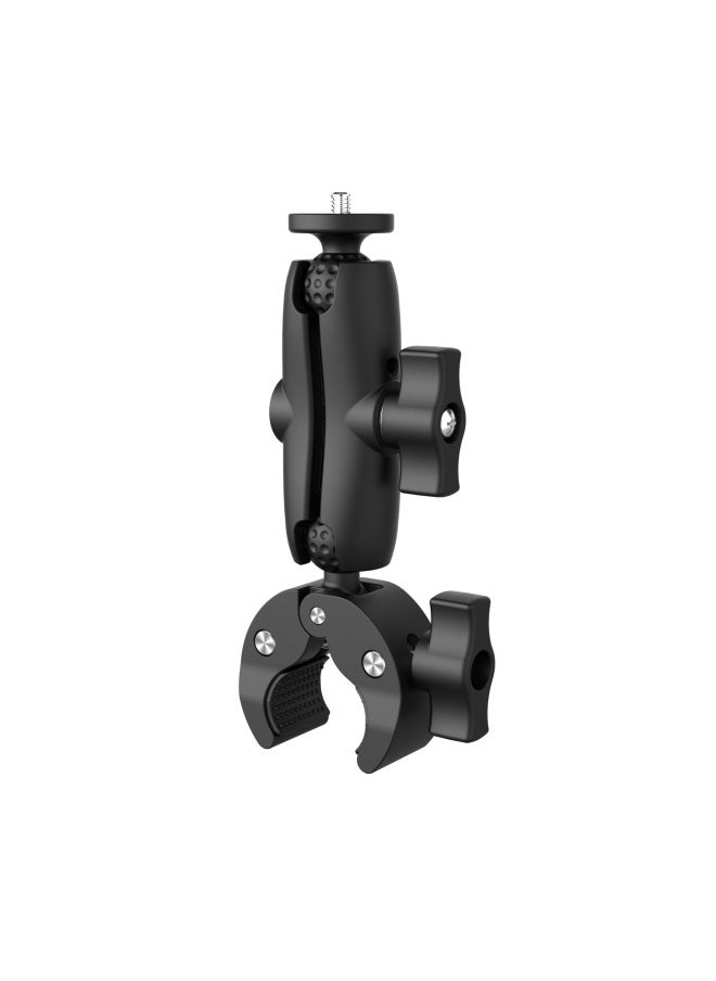 Upgraded Motorcycle Double-headed Strong Clip Sports Camera Motorcycle Strong Clip Invisible Selfie Stick Double Fixed Riding-Color:Upgraded Single-head Strong Clamp 9CM Connecting Arm - Image 1
