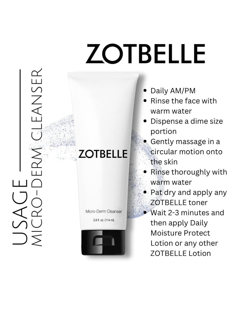 ZOTBELLE MICRO-DERM CLEANSER Gently Cleanses and Exfoliates to Remove Excess Oil and Unclog Pores.  - Image 2