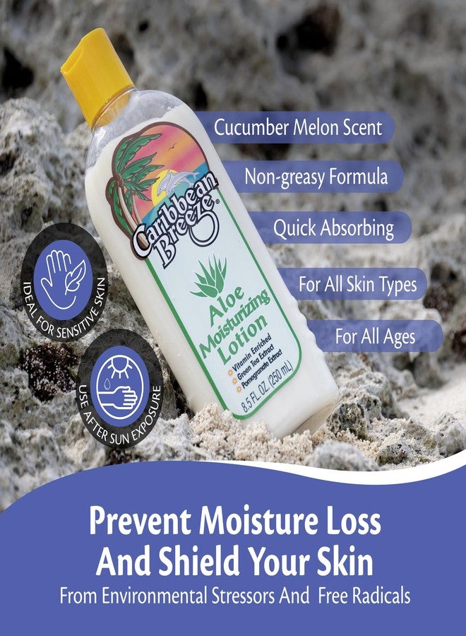 Caribbean Breeze Aloe Moisturizing Lotion, Aloe Vera Lotion for Body, Vitamin Enriched Aloe Lotion with Green Tea and Pomegranate, 8.5 oz (250 ml) - Image 5