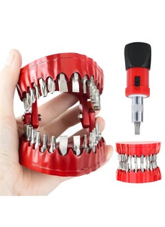 KASTWAVE Screwdriver Bit Organizing Holder Set, Upgrade Bit Holder,  Magnetic Denture Drill Bit Holder with 28 Drill Bits |Fits 1/16"-1/4" Hex Bit and Drive Bit Adapter  - Image 1
