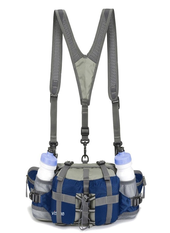Yuoto VISCNE Outdoor Fanny Pack Hiking Fishing Waist bag 2 Water Bottle Holder Lumbar Pack - Image 3