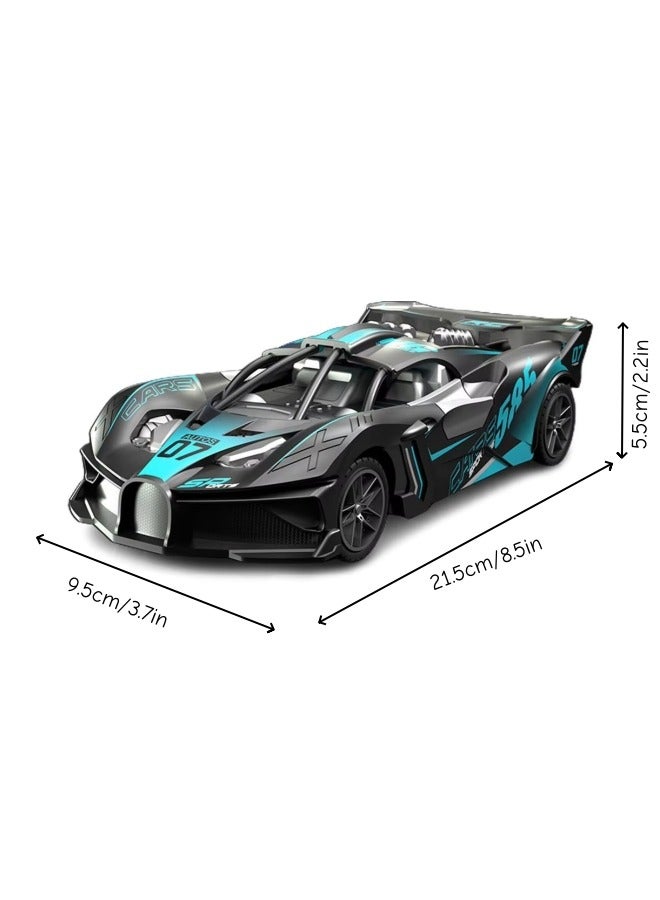 Remote Control Car,Four Wheel Racing,1：20 High Speed Rc Cars Toys,Lectric Toy Car Racing Car,Vehicle Racing Hobbyfor Boys Girls,Rechargeable,Suitable For All Terrains,Birthday Gifts For Kids (Blue)  - Image 2