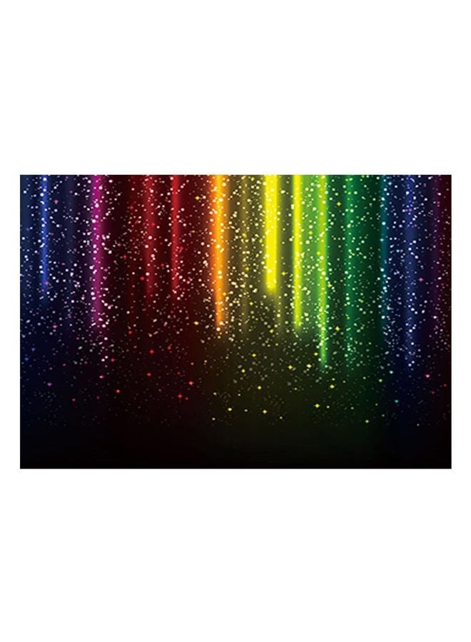 Funnytree 7x5FT Let's Glow Party Photography Backdrop for Music Dance Disco Decor Rainbow Neon Splatter Background Photo Booth - Image 1