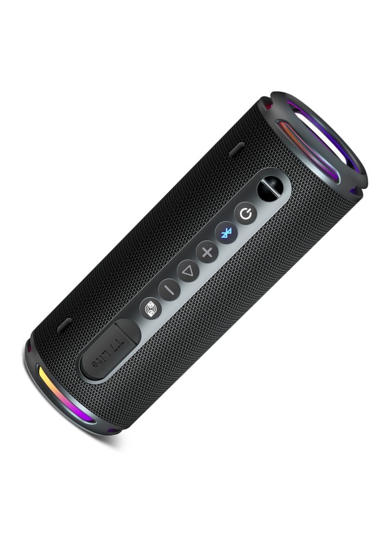 Tronsmart Tronsmart T7 Lite 24W Portable Outdoor Speaker, 24W Stereo Sound with Deep Bass, Bluetooth 5.3, IPX7 Waterproof, 24 Hours of Playtime, Custom EQ via App, Ultra Portable for carry - Black  - Image 2