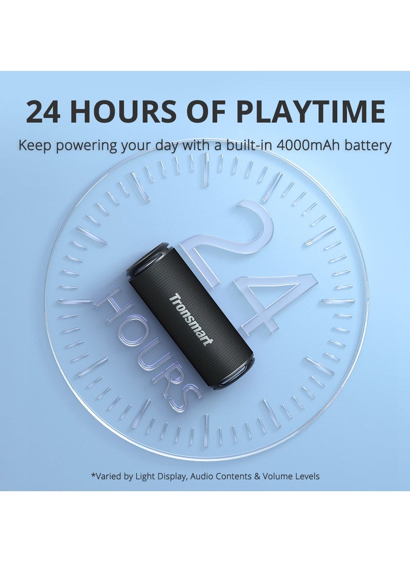 Tronsmart Tronsmart T7 Lite 24W Portable Outdoor Speaker, 24W Stereo Sound with Deep Bass, Bluetooth 5.3, IPX7 Waterproof, 24 Hours of Playtime, Custom EQ via App, Ultra Portable for carry - Black  - Image 3