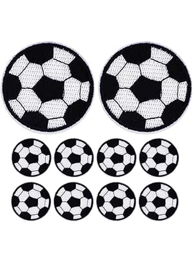Wear Resistant Soccer Fabric Patches 6.3cm Diameter for Clothes Jackets Hats Repair - Image 1