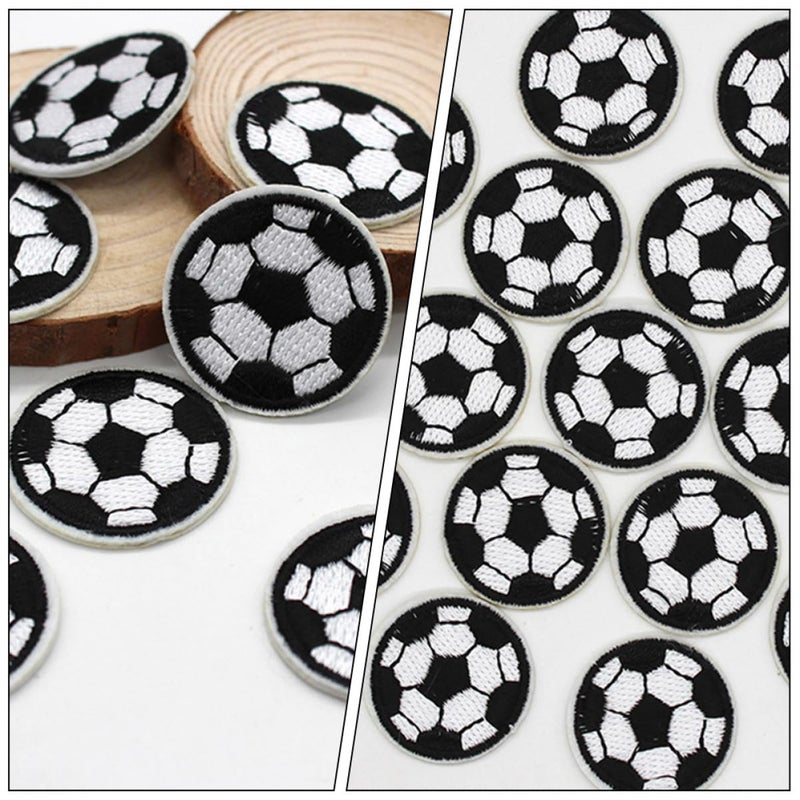 Wear Resistant Soccer Fabric Patches 6.3cm Diameter for Clothes Jackets Hats Repair - Image 5