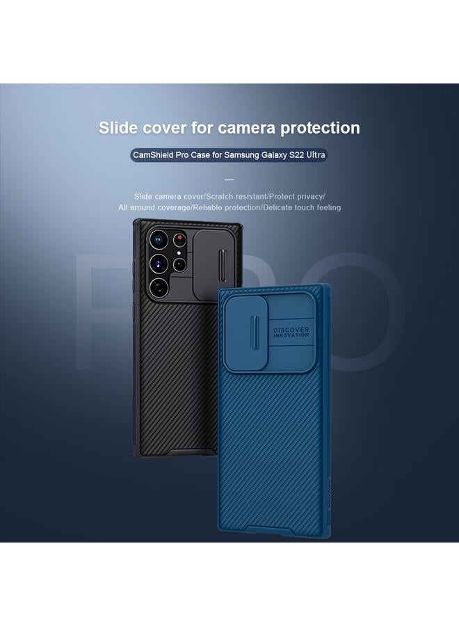Nillkin Case For Samsung Galaxy S22 Ultra 5G Black Mirror Pro Series Camshield Phone Case - Image 4