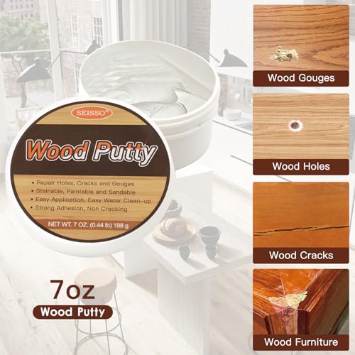 SEISSO Wood Furniture Repair Kit, 12 Colors Wood Repair fillers with Wood Putty. Used for Stains, Scratch, Wood Floors, Stains, Tables, Desks, and Cover Ups - Image 5