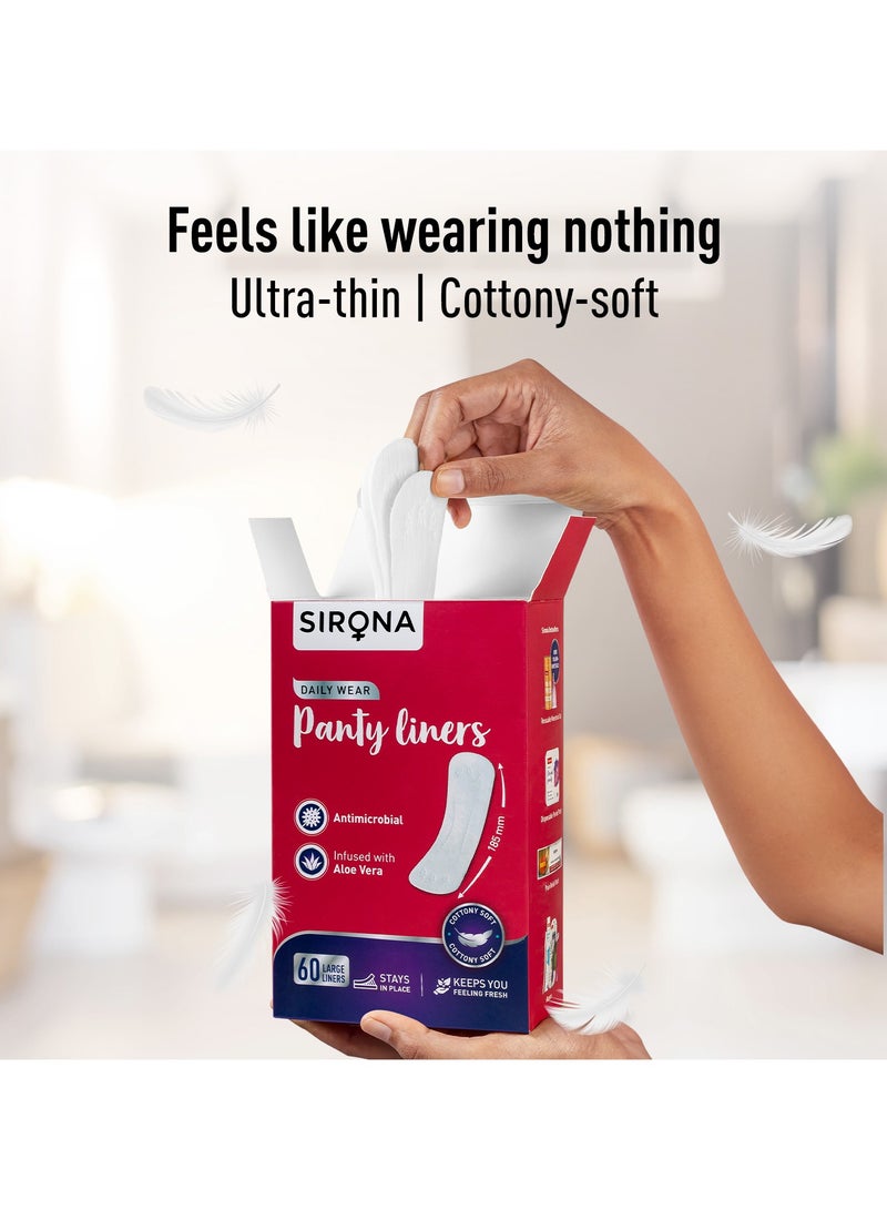 Sirona Panty Liners Large 60 Pcs - Image 4