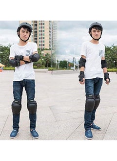 Child Skating Protective Gear Elbow Knee Pads Wristguard Set of 6