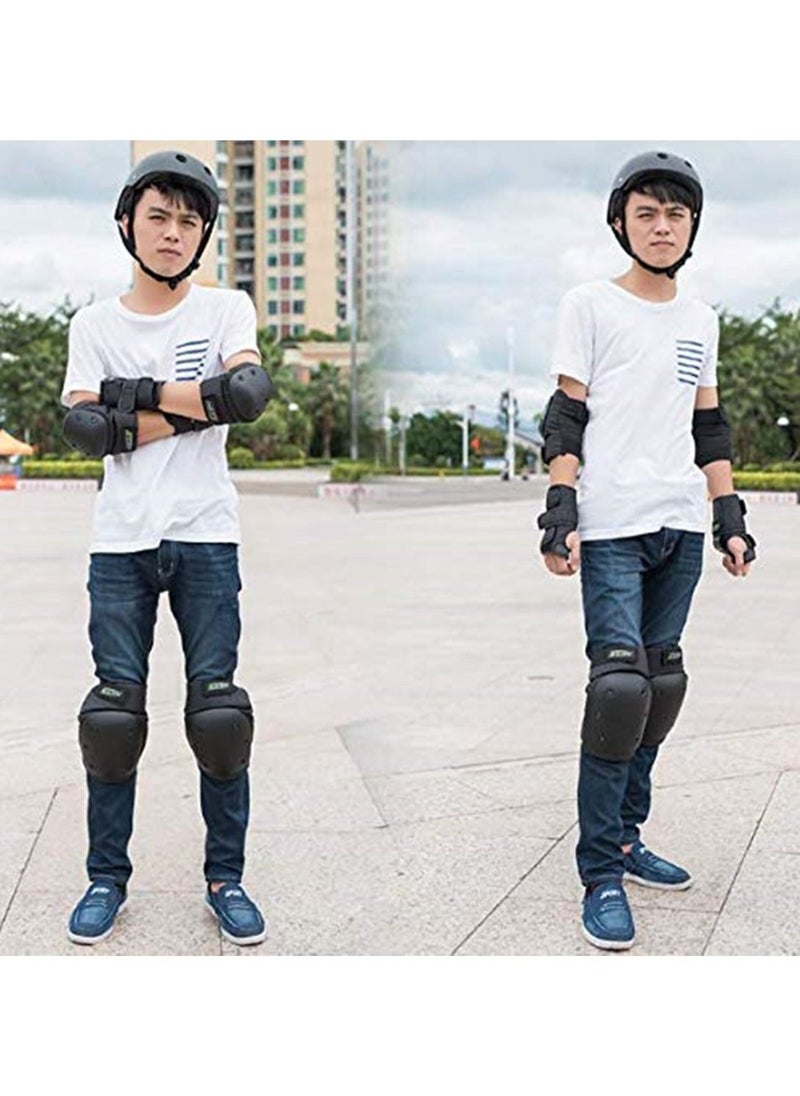 Generic Child Skating Protective Gear Elbow Knee Pads Wristguard Set of 6  - Image 1