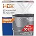 HDX 55 Gallon Clear HeavyDuty Flap Tie Drum Liner Trash Bags 40Count - Image 1