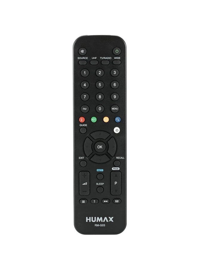 Humax Receiver Remote Control For Humax Black  - Image 1