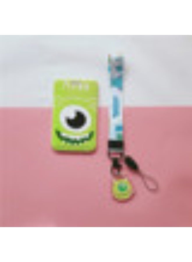 NIBEMINENT 1 - Piece Monster Kpop Photo Card Holder Pendant Key Chain ID Badge Holder ID Card Holder Photo Card Protector for School ID Office ID Access Card for Women Girls