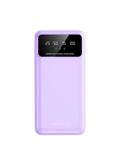 ALFY & CO 20000 mAh Power Bank Portable Charger USB Type C Battery Pack 22.5W Fast Charging Compatible with iPhone 16 15 14 13 Pro Max Samsung Galaxy Z Fold 6 S24 S23 S22 S21 Ultra Apple Watch Airpods iPad Purple  - Image 1
