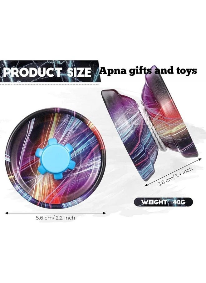 null - Yoyo Toy for Kids|Metal|Responsive or Non Responsive String|Pack of 1|You May get Random Print or color-13 - Image 1