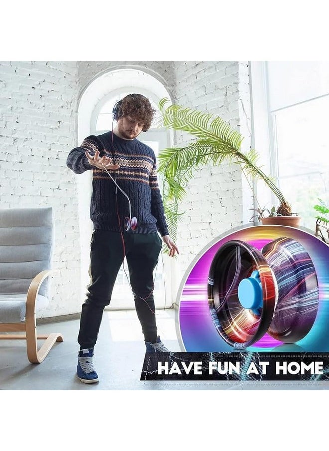 null - Yoyo Toy for Kids|Metal|Responsive or Non Responsive String|Pack of 1|You May get Random Print or color-13 - Image 1