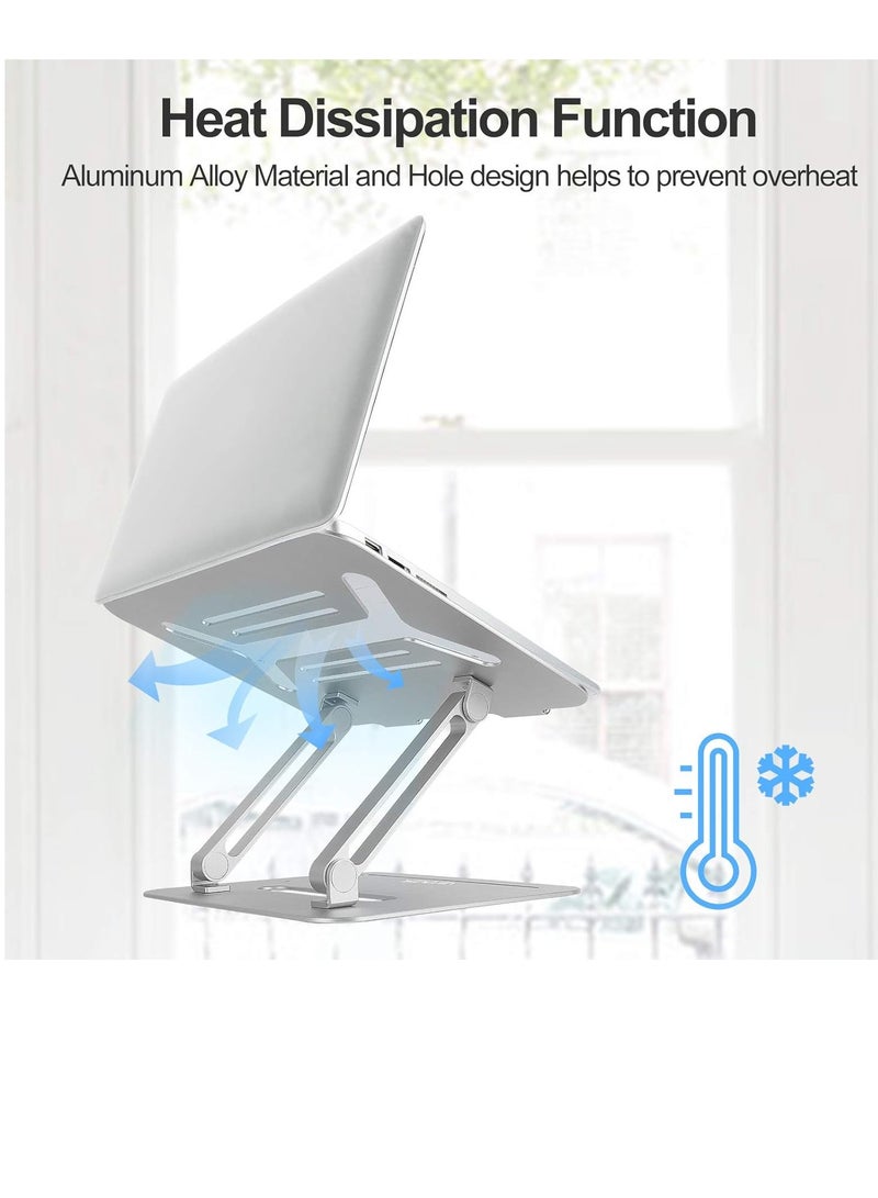 B-Zen LS10 Adjustable Ergonomic Aluminum Laptop Stand Holder Notebook and Computer Lifter Compatible with Air, Pro, Dell Watch and Lenovo Laptops Size 25 36cm Aluminum Basen  - Image 4