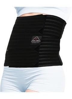 ITA-MED ITA-MED AB-412(W) Women's Breathable Elastic Abdominal Support Binder (12" wide) (Medium, Black)  - Image 1