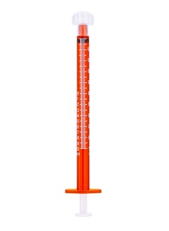 SOL-MILLENNIUM SOL-M 1ml Oral Dispensing Syringe Amber w/Tip Cap -100 pcs  - Image 1